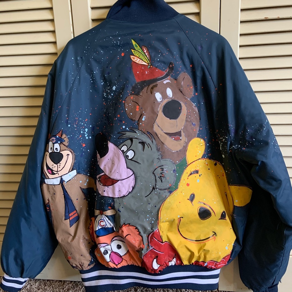 Hand Painted/Vintage Chicago Bears Jacket